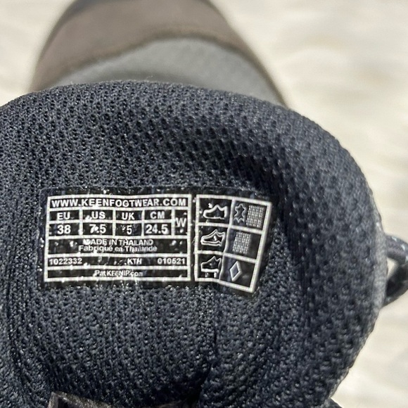 Keen Steens Leather Waterproof Boot Steel Grey/Ocean Wave 7.5 - Picture 11 of 11